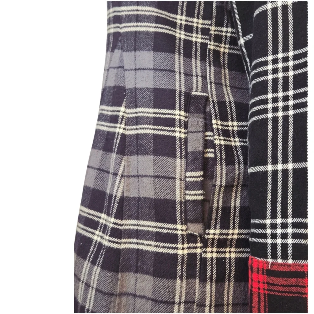 Tulip Janet Plaid Blue 100% Cotton Shirt/Dress Size M - Picture 5 of 12